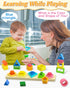 Montessori Toys for 1 2 Year Old Boys Girls, Shape Sorter Wooden Toys for Toddlers 1-3, Toddler Toys age 1-2, 1 2 Year Old Boy Girl Birthday Gifts...