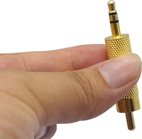 zdyCGTime Gold Plated 3.5MM to RCA Audio Adapter Metal RCA Male to Jack 3.5mm (1/8 Inch) TRS Stereo Plug Male Adaptor Connector for RCA Headphone ...