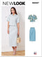 New Look Misses' Cropped Top and Pencil Skirt Sewing Pattern Kit, Code N6697, Sizes 6-8-10-12-14-16-18...