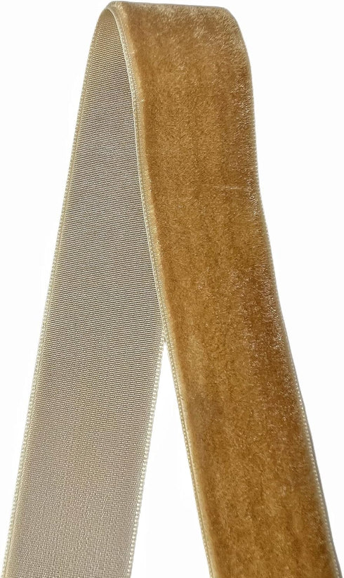 Vintage Khaki Velvet Ribbon, 1 Inch X 25Yd...