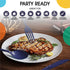 Disposable Navy Plastic Forks 50 Pcs - Heavy Duty Navy Plastic Disposable Cutlery - Navy Disposable Flatware, Navy Plastic Silverware, Plastic For...