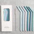 Nightingale Reusable Silicone Straws - Bendy Drinking Straw with Cleaning Brush - Collapsible and Bendable Travel Straw for Kids - Dishwasher Safe...