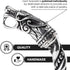 VikingsBrand Viking Bracelet | Adjustable Men's Bracelet 7-10 inches | Pagan Norse God Odin Arm Rings | Wolf Head Metal Wristband...