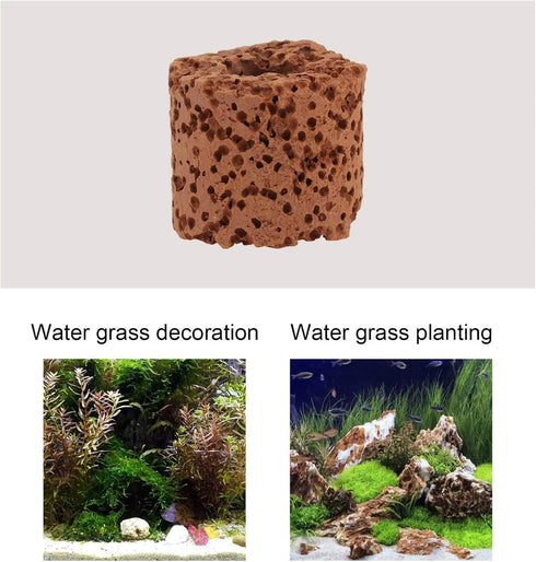 Totority Aquarium Plant Anchors 30pcs Aquatic Fixed Ring Water Plant Fixed Ring Aquarium Plant Holder Pottery Gravity Ring Fish Tank Grass Ring Aq...