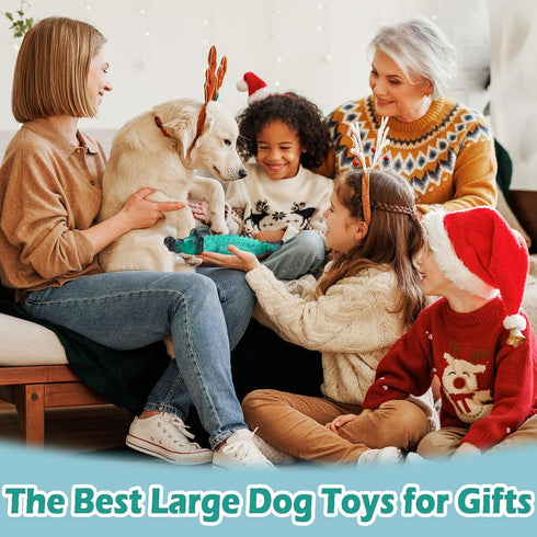 Dog Chew Toys for Aggressive Chewers, Tough Dog Toys for Large Dogs, Heavy Duty Dog Toy for Super Aggressive Dogs...