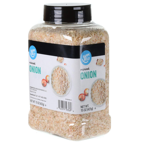 Amazon Brand - Happy Belly Onion Minced, 15 ounce (Pack of 1)...
