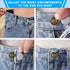 60 Sets Buttons for loose Jeans,17mm+20mm No Sew Metal Button Extenders for Jeans,10 Patterns Adjustable and Reusable Instant Jean Button Replacem...