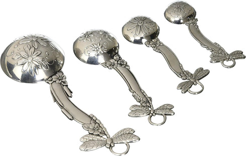 Ganz 4-Piece Set, Dragonflies Measuring Spoon, One Size, silver...