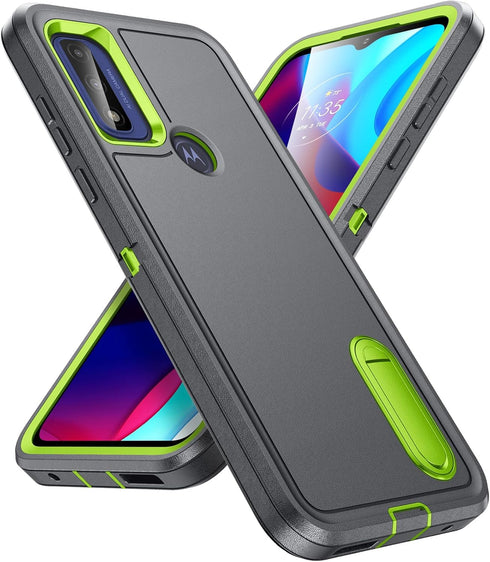 for Moto G Play 2023 Case for G Play 2023 Case with Kickstand Case 3-Layer Military Grade Protective Case Cover Silicone Shockproof for Motorola M...