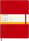 Moleskine Classic Notebook, Hard Cover, XL (7.5" x 9.5") Ruled/Lined, Scarlet Red, 192 Pages...