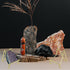 Rock Display Stand Gold Metal Easel Stands Crystals Holder for Display Collectibles Crystals, Rocks, Geodes, Heart Stones, Mineral Agate Fossil , ...