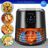 Reusable Silicone Air Fryer Liners with Air Fryer Magnetic Cheat Sheet, Easy Clean Air Fryer Accessories, Non Stick, AirFryer Accessory Parchment ...