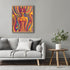 Posterizer 1 pcs-vibrant hippy psychedelic whimsy figure art-Abstract & Modern Art Gift for Men Women Teens Living Room Bedroom Decor- unframed wa...