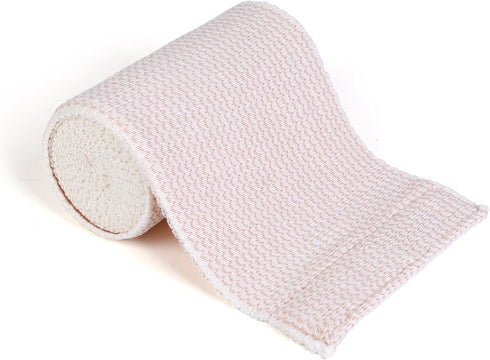 HOSPORA Latex-Free Compression Cotton Elastic Bandage, 4 Inch with Hook and Loop Closure(Pack of 5)...
