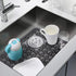 Silicone Sink Protectors for Kitchen Sink, Dish Drying Mat, Protector for Stainless Steel Sink, Adjustable, Flexible and Heat Resistant...