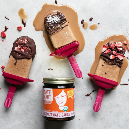 Organic Date Coconut Sauce | Dairy-Free Vegan Caramel (2 Jars) | Use as a coffee creamer, dip apples, pour on your pancakes or as an ice cream top...