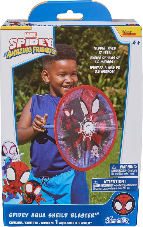Swimways Marvel Spidey Aqua Shield Blaster, Swimming Pool Accessories & Kids Pool Toys, Spidey Party Supplies & Water Toys for Kids Aged 4 & Up...