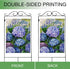 Welcome Spring Floral Flowers House Flag Double Sided, Hydrangea Decorative Garden Yard Outdoor Large Decor, Summer Farmhouse Burlap Home Outside ...
