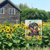 Welcome Spring Summer Rottweiler Dog Decorative Garden Flag, Sunflower Pet Yard Outside Home Decoration Dog Lover Gifts, Floral Flower Bee Seasona...