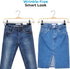Wooden Pant Hangers, 5-Pack Light Weight Wood Skirt Hangers with Anti-Rust Hook and 2-Adjustable Clips...