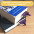 Leather Bookmark Handmade with Purple Heart Design - 2 Genuine Leather Book Marks - Unique Bookmarks for Men Women and Kids | Great Book Lover Gif...