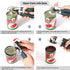 Can Opener Manual with Magnet and Sharp Blade Smooth Edge, Handheld Openers with Big Effort-Saving Knob, Can Opener with Multifunctional Bottles O...