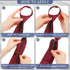 Geyoga 6 Pcs Zipper Ties for Boys Girls Men Women Teenagers Pre Tied Adjustable Blue Necktie Clip for School Uniform Graduation Business Wedding (...