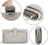 UTO Women PU Leather Wallet RFID Blocking Large Capacity 15 Card Slots Smartphone Holder Snap Closure...