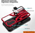 LMDAMZ Compatible Galaxy S21 FE 5G, Anti-fall Heavy Duty Military Grade Shockproof Kickstand Case Double Protection (TPU+PC) Solid and Durable Mag...