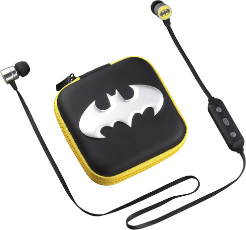 eKids Batman Bluetooth Wireless Earbuds and Travel Case with Hands Free Calling and Adjustable Volume Control......