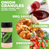 FreshJax Organic Onion Granules (5.8 oz Large Bottle) Certified Organic, Non GMO, Gluten Free, Keto, Paleo, No Preservatives Granulated Onion | Ha...