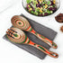 Salad Tongs, Wooden spoons, Salad Tongs for Serving, WOSPONFAN 10-inch Pakkawood Serving Utensils Set Salad Servers Set Kitchen Cooking Utensil...