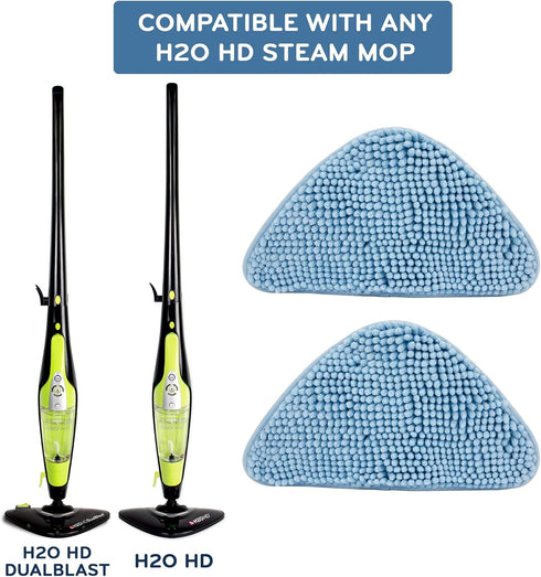 H2O MOP® HD Steam Cleaner Accessories (2pk Coral Cloth Pads)...