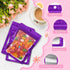 FUNFERY 100 Pack Mylar Resealable Bags Foil Packaging Bags with Clear Window,Zipper Pouch Smell Proof Bags for Food Storage,Cookies,Sample,Small B...