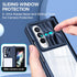 Compatible with Samsung Z Fold 4 Case with Camera Lens Protector Slide Black,Phone Samsung Galaxy Z Fold 4 Case Silicone Transparent Shockproof Lu...
