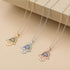 SLOONG Evil Eye Hamsa Hand Necklace 14k Gold Plated Third Eye White Blue Cz Womens Pendant Necklace...