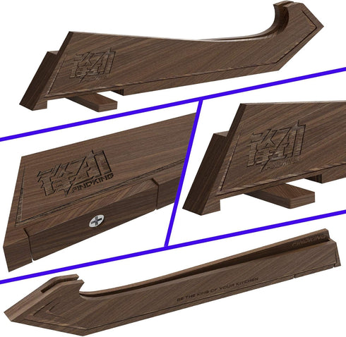 FINDKING Walnut Knife Edge Guard, Wooden Magnetic Knife Sleeve for Counter, Drawer, Knife Bag, Light, Portable Blade Sheath Cover, Suitable for 5"...