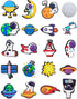 Space Charms for Croc Clog shoes Decoration, Sports Charm for Shoe & Bracelet Wristband Party Gifts...