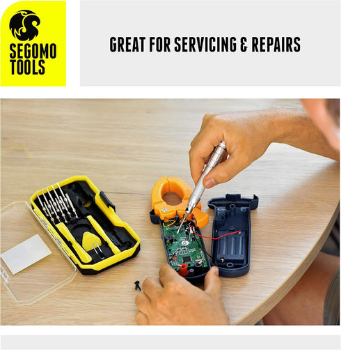 Segomo Tools 17 Piece Precision Screwdriver Set - Eyeglass Repair Kit - Watch Screwdriver Set - Jewelers Screwdriver Set - Computer Screwdriver Ki...