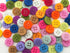 Summer-Ray 500 Multi Colored Felt 4-Eye Buttons...