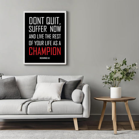 Posterizer 1 pcs-don't quit-encouraging quote-Men's Art Collection-Motivational & Inspirational Art-Gift for Entrepreneurs-Decor for Home & Office...