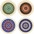 4 Pieces Rug Table Coasters Table Drink Holders Oriental Design Fabric Carpet Drink Mats Oriental Design Fabric Elegant Carpets Kitchen and Bar Ma...
