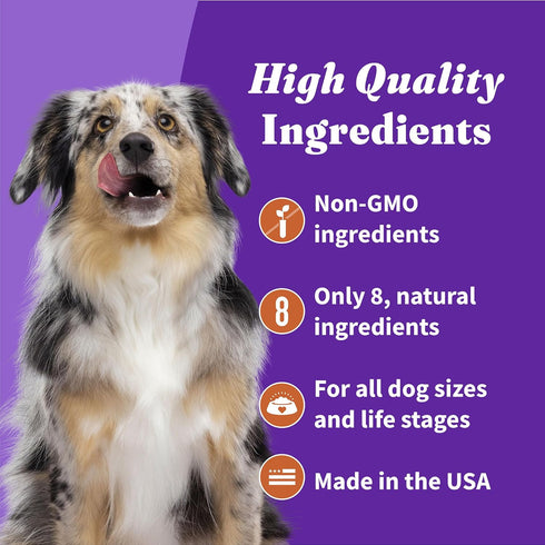 Halo Plant-Based Dog Treats with Sweet Potato & Carrots, Vegan Dog Treat Pouch, 8oz bag...