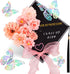 80UncleKimby Graduation Cap Decorations: DIY Grad Hat Topper Kit, Include Flowers Glitter Stickers Letters Butterflies - Handmade Decoration(No Gl...