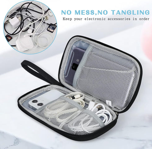 FYY Electronic Organizer, Travel Pouch Electronic Accessories Carry Case Portable Waterproof All-in-One Storage Bag for Cable, Cord, Charger, Phon...
