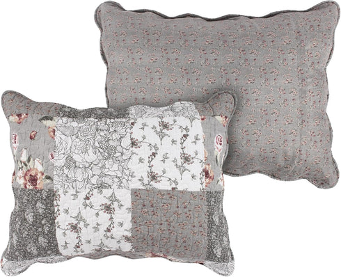 Barefoot Bungalow Giulia Pillow Sham, Standard, Gray...