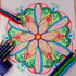 6 Pieces Mandala Dot Painting Tool Stencils Template Set, 4/8/12/16 Segment Creative Mandala Stencils Reusable Painting Stencils for DIY Painting ...