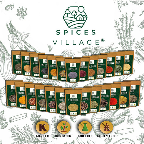 SPICES VILLAGE Cumin Powder (8 oz) - Purely Ground from Whole Cumin Seeds, All Natural Fresh Cumin Spice, Premium Grade Cumin Seasoning - Kosher C...