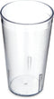 Carlisle FoodService Products Stackable Tumbler with Pebbled Exterior for Restaurants, Cafeterias, And Fast Food, Plastic, 12 Ounces, Clear, (Pack...