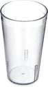 Carlisle FoodService Products Stackable Tumbler with Pebbled Exterior for Restaurants, Cafeterias, And Fast Food, Plastic, 12 Ounces, Clear, (Pack...